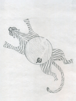 Kerstin Hille, Zeichnungen, Zeichnung, Erste Anzeichen Kerstin Hille