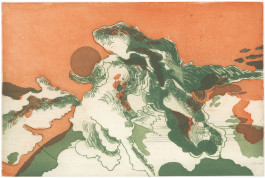 Kerstin Hille, Zeichnungen, Zeichnung, Druckgrafik, Radierung, Wolken Kerstin Hille