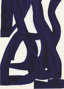 Kerstin Hille, Zeichnung, Blaue Gruppe Kerstin Hille