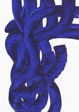 Kerstin Hille, Zeichnung, Blaue Gruppe Kerstin Hille